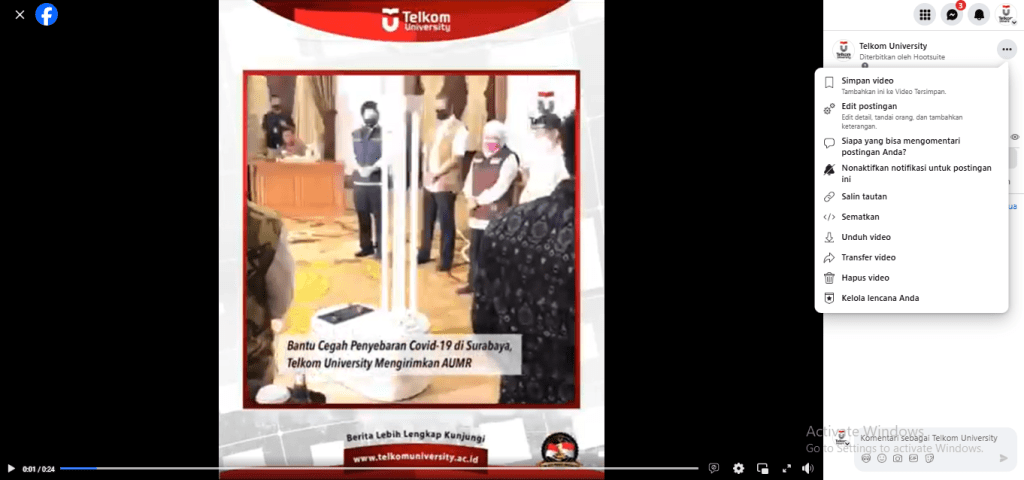 Copy URL Video, untuk Download Video FB